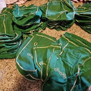 Crown Royal Bags Lot of 50 Green
